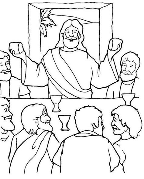 Last Supper Coloring Pages Printable