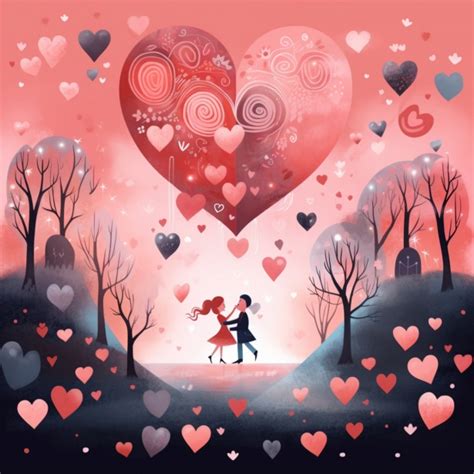 Valentine Couple Heart Art Print Free Stock Photo Public Domain Pictures