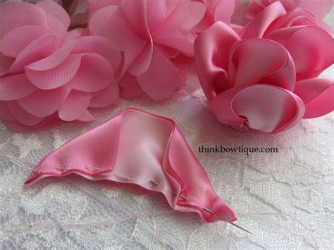 make satin ribbon roses ribbon roses satin ribbon roses fabric flower tutorial