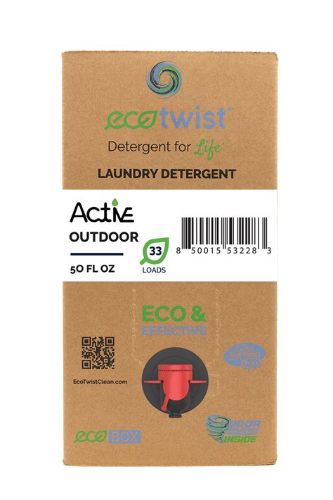 Ecotwist Laundry Detergent Active Outdoor Zero Scent Ecotwist Store