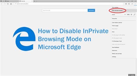 How To Disable Inprivate Browsing Mode On Microsoft Edge