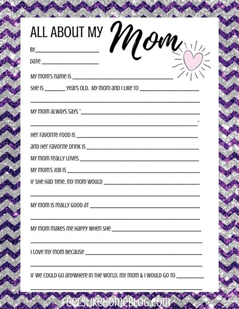 Printable Mothers Day Questions Printable Word Searches
