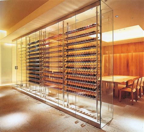 Pin By Michael Aquino On 01 Design Wine Cellar Design Glass Wine Cellar Wine Display