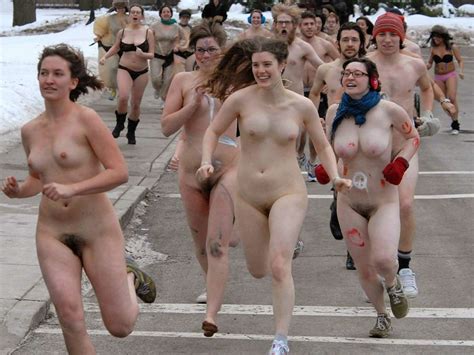 Four Girls With Pubes In Their College Naked Run Scrolller
