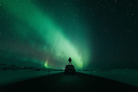 Hd Wallpaper Iceland 8k 4k Northern Lights Aurora Starry Sky