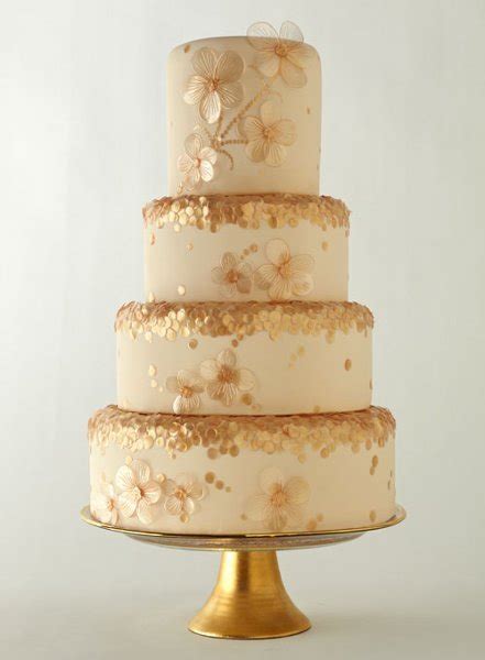 Gold Wedding Cakes A Wedding Cake Blog