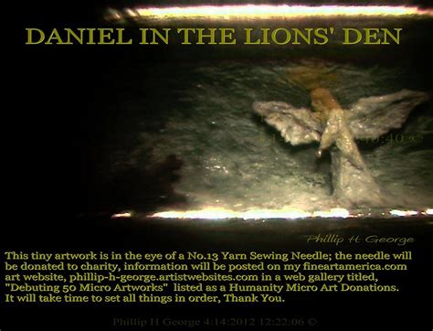 Daniel In The Lions Den Info Photo No1 Painting By