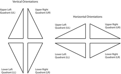 Examples Of Right Triangles For Each Quadrant At Vertical And