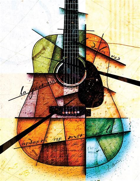 Image Result For Artistic Acoustic Guitar Guitar Artwork Guitar Art