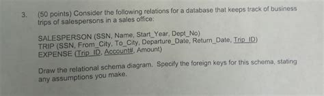 Points Consider Following Relations Database Keeps Track Business