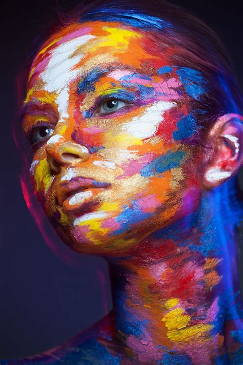 2d Portraits Painted Onto Human Faces Twistedsifter