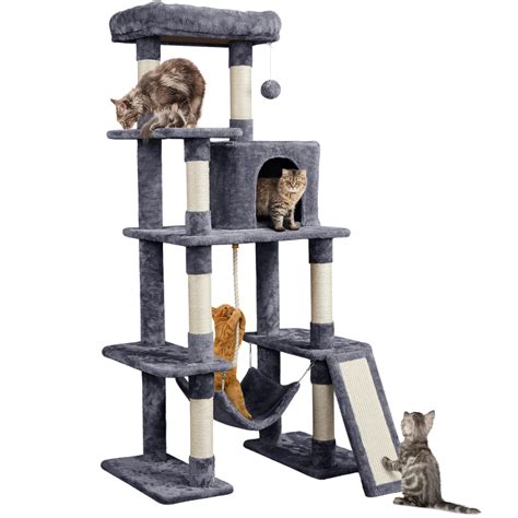 Yaheetech Cat Tree Cat Tower 63 Inches Multi Level Cat Tree For Indoor