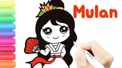 Next, draw two intersecting lines across the oval, one vertical and one horizontal. How To Draw Mulan Step By Step Cute Disney Princess ...