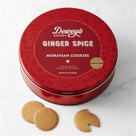 Ginger Spice Moravian Cookies Tin Williams Sonoma