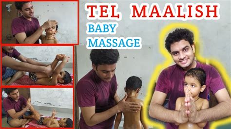 How To Massage A Baby With Oil Ii Tel Malish For Babies Ii Baby Massage