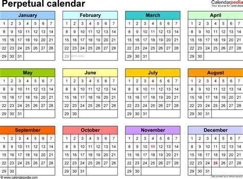 Free One Month Schedule Templates