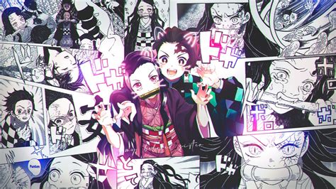 Nezuko And Tanjirou Manga Wallpaper Hd Anime 4k