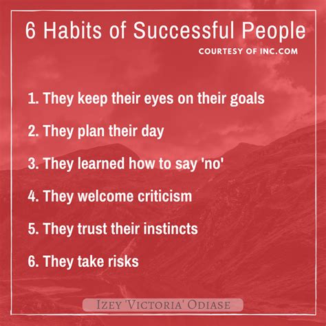 6 Habits of Successful People