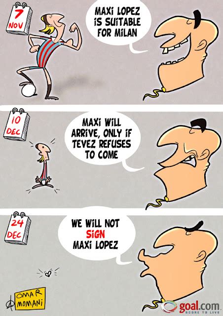 Omar Momani Cartoons Maxi Lopez Story With Ac Milan