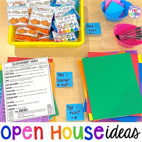 Open House Ideas And Freebies For Preschool Pre K And Kindergarten
