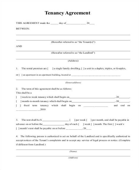 A tenancy agreement, also called a short assured tenancy, residential tenancy agreement, assured shorthold tenancy agreement (ast. FREE 8+ General Agreement Sample Forms in MS Word | PDF ...