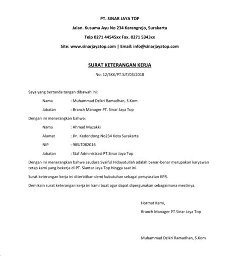 Surat keterangan karyawan tetap dikeluarkan oleh perusahaan kepada karyawan yang diangkat sebagai karyawan sebagai gambaran, berikut adalah contoh sederhana surat keterangan (sk) karyawan tetap perdebatan antara menjadi pegawai swasta dan pegawai negeri masih sering. Contoh Surat Keterangan Pegawai Tetap - 20 Contoh Surat ...