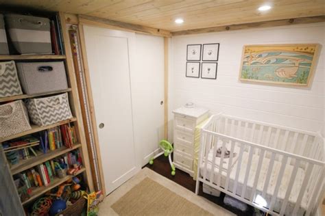 400 Sq Ft Tiny Urban Cabin It Even Has A Baby Room