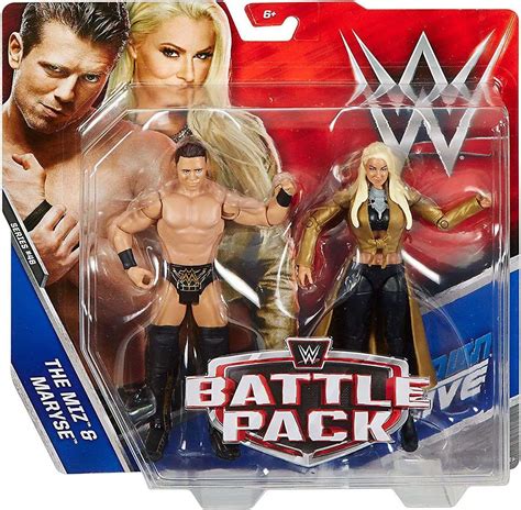 Wwe Wrestling Battle Pack Series 46 The Miz Maryse Action Figure 2 Pack Mattel Toys Toywiz