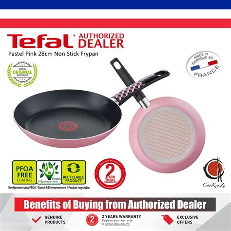 Cleaning by hand in soapy water is enough. Tefal Pastel Pink 28cm Non Stick Frypan B39806 B3980632 ...