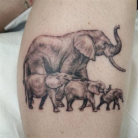 75 Big And Small Elephant Tattoo Ideas Brighter Craft Mommy Tattoos