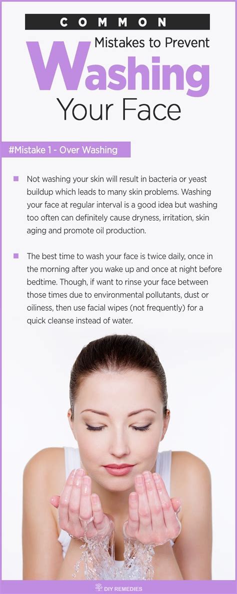 Common Mistakes To Prevent While Washing Your Face The Best Time To