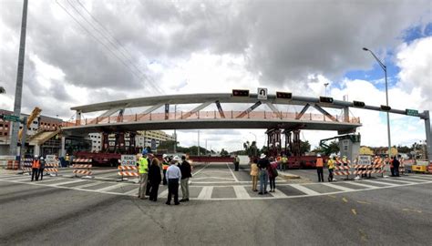 Fiu Campus Pedestrian Bridge Collapses Onto Drivers In