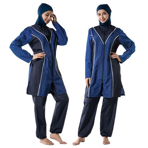3pcs Muslim Women Swimwear Set Beachwear Burkini Bathing Suit Islamic Modesty Swim Full Cover