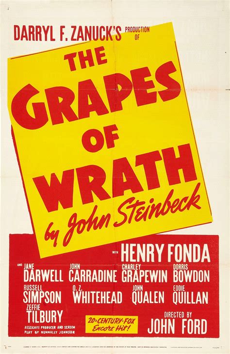 The Grapes Of Wrath 1940 Poster 1 Trailer Addict
