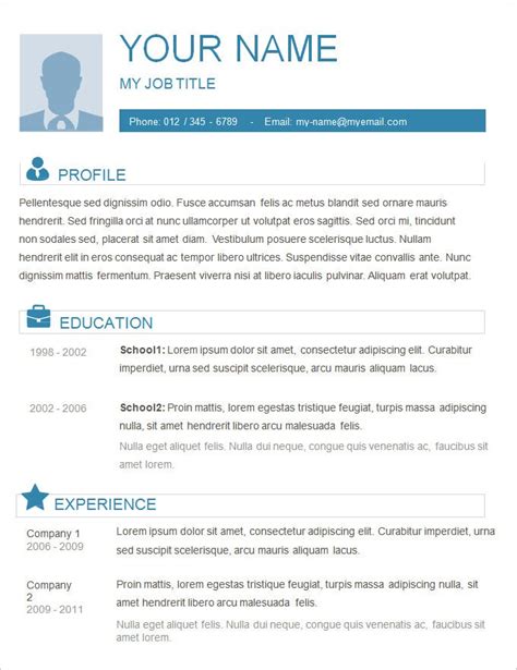 The combination resume format is based on a mix of the two previous simple resumes should not exceed one a4 page. 70+ Basic Resume Templates - PDF, DOC, PSD | Free & Premium Templates