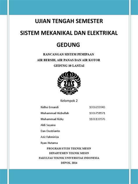 Kelompok 2 Sistem Mekanikal Dan Elektrikal Gedung Pdf