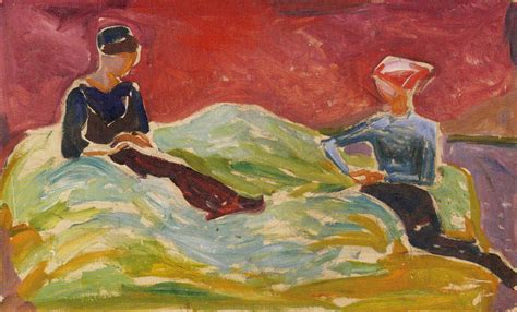 Edvard Munch Two Seated Women