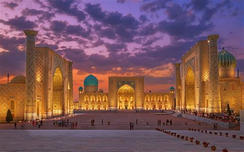 1920x1080px 1080p Free Download Samarkand Uzbekistan Ancient City Evening Sunset Islamic