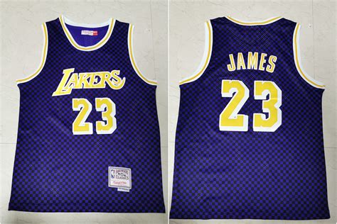 23 with the los angeles lakers. New Lakers 23 Lebron James Purple Hardwood Classics ...