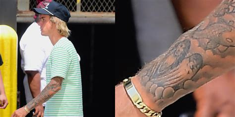 Justin Bieber Still Has A Massive Tattoo Of Selena Gomez