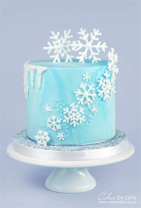 Winter Snowflake Cake Tutorial Cakes By Lynz