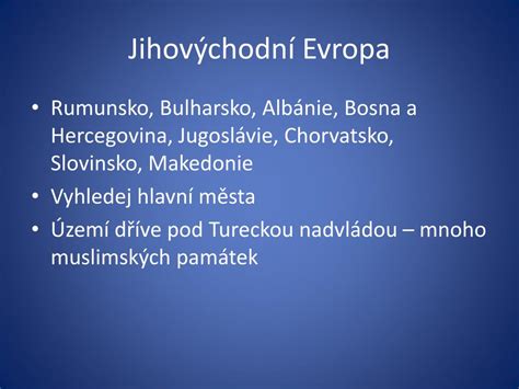 Severní makedonie nyní dovolená 2020 za nejlepších podmínek. PPT - JIHOVÝCHODNÍ EVROPA PowerPoint Presentation, free ...