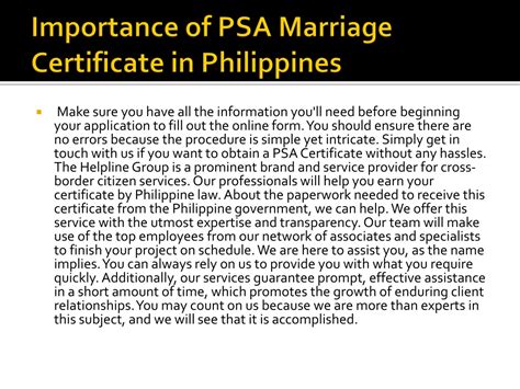 Ppt Advantages Of Psa Marriage Certificate New Powerpoint Presentation Id 11650614