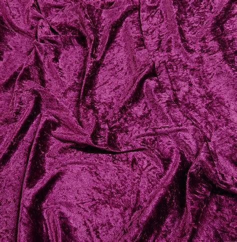 Fabrics :: Crushed Velvet :: Crushed Velvet Grape Sold By The Metre