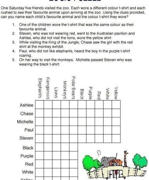 Free Printable Logic Puzzles All About Letter Examples Regarding Free