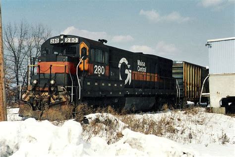 Maine Central Railroad Ge U23b 280 At The Hill Yard In Ayer