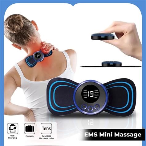 Ems Mini Butterfly Body Massager Mini Massage Stick
