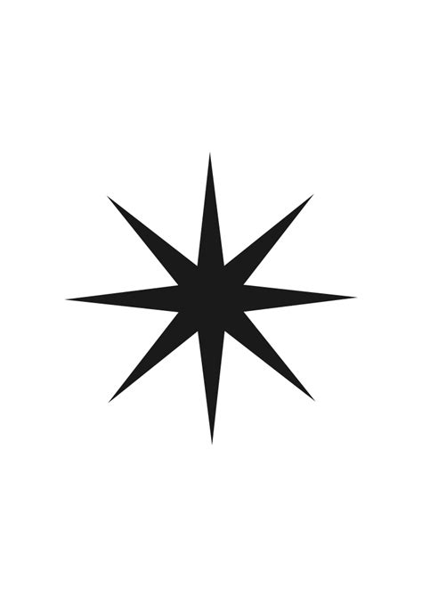 Simple Star Black And White Silhouette Free Svg File Svg Heart