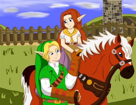 Zelda Oot Link And Malon By Ursinetimes On Deviantart