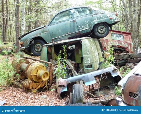 Junkyard Rusty Abandoned Old Cars Editorial Stock Photo Image Of